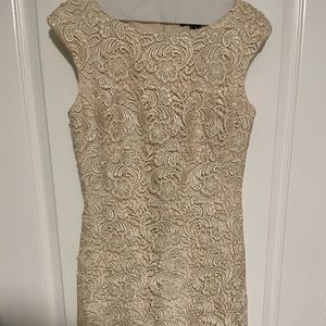 Ralph Lauren Size 2, creme colored lace dress. Excellent condition. Beautiful.